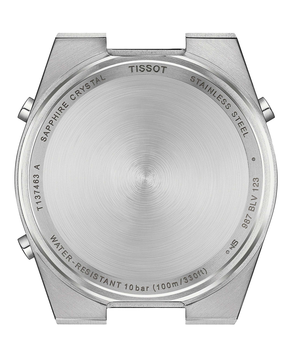 Shop Tissot Men's Digital Prx Stainless Steel Bracelet Watch 40mm In Silver