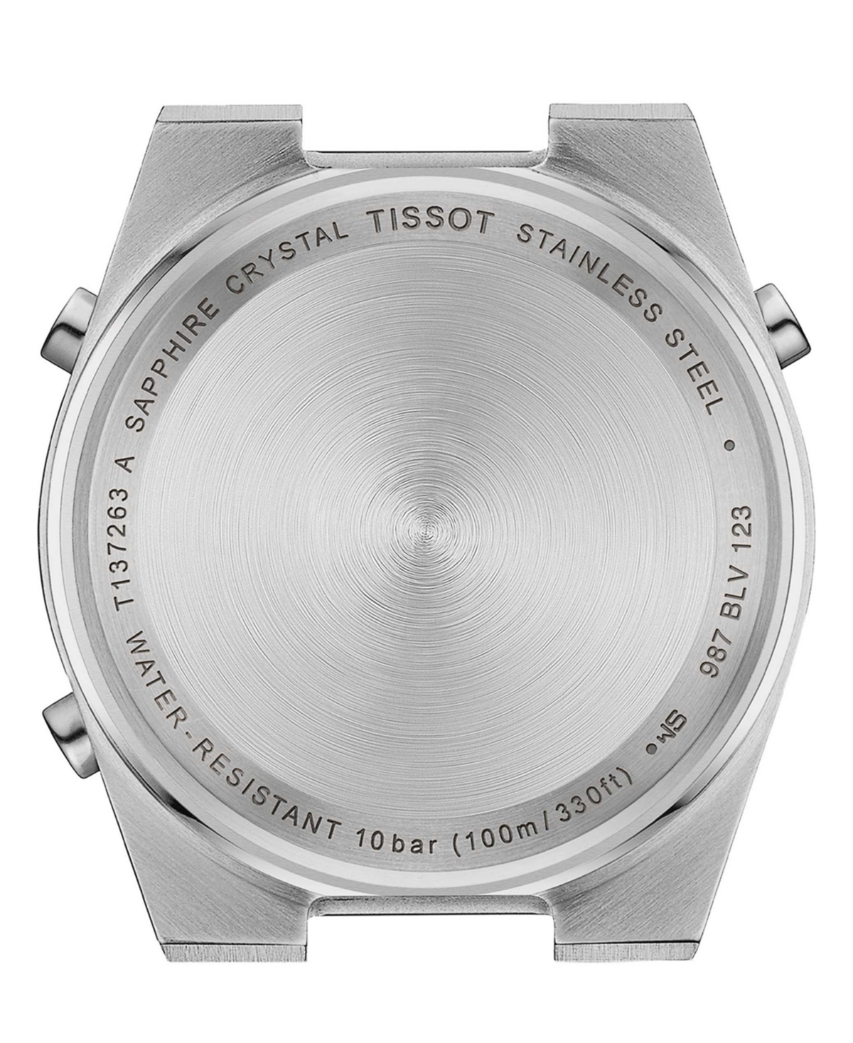 Shop Tissot Unisex Digital Prx Stainless Steel Bracelet Watch 35mm In Silver