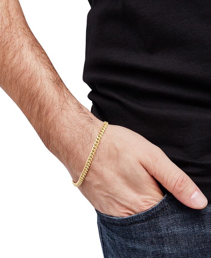 Macy's cuban link bracelet clearance