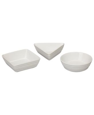 Stoneware 3 Piece Tapas Dishes Set