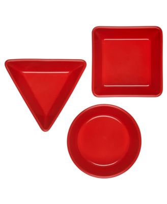 Stoneware 3 Piece Tapas Dishes Set