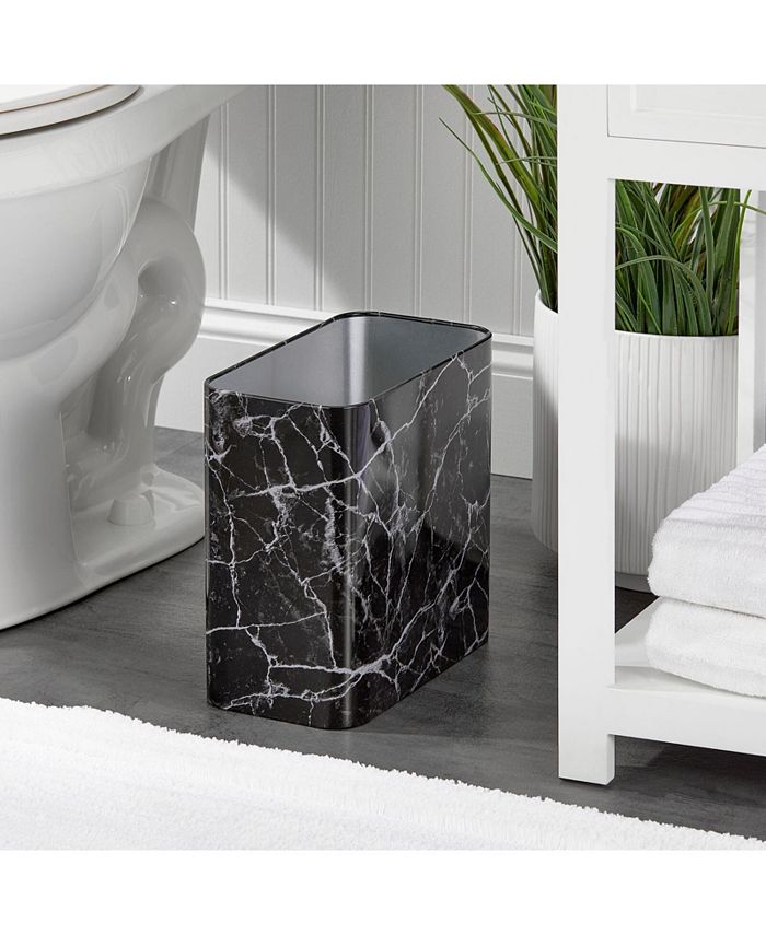 mDesign Metal 2.4 Gal. Bathroom Trashcan Wastebasket Garbage Bin Macy's