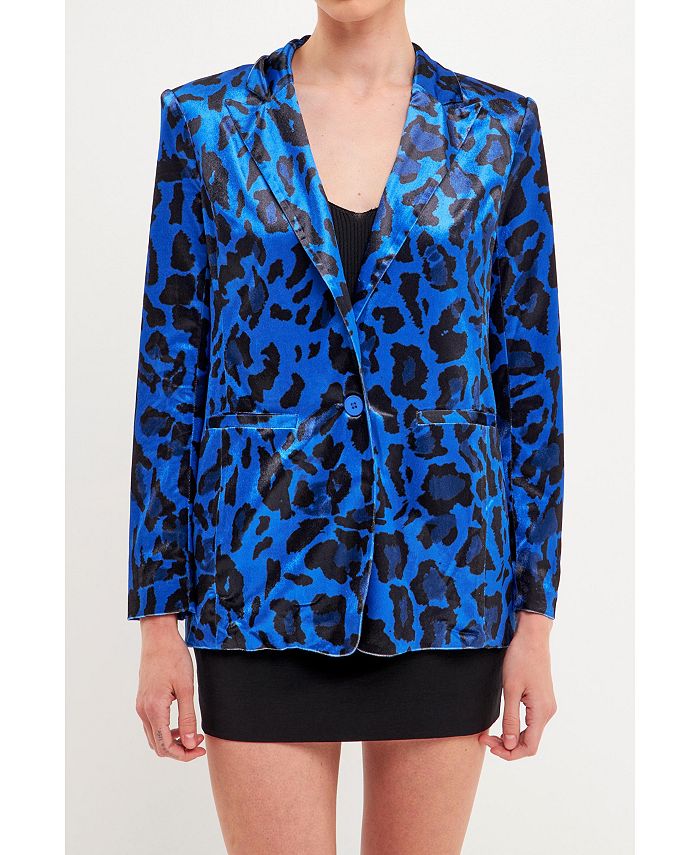 Endless rose velvet blazer top