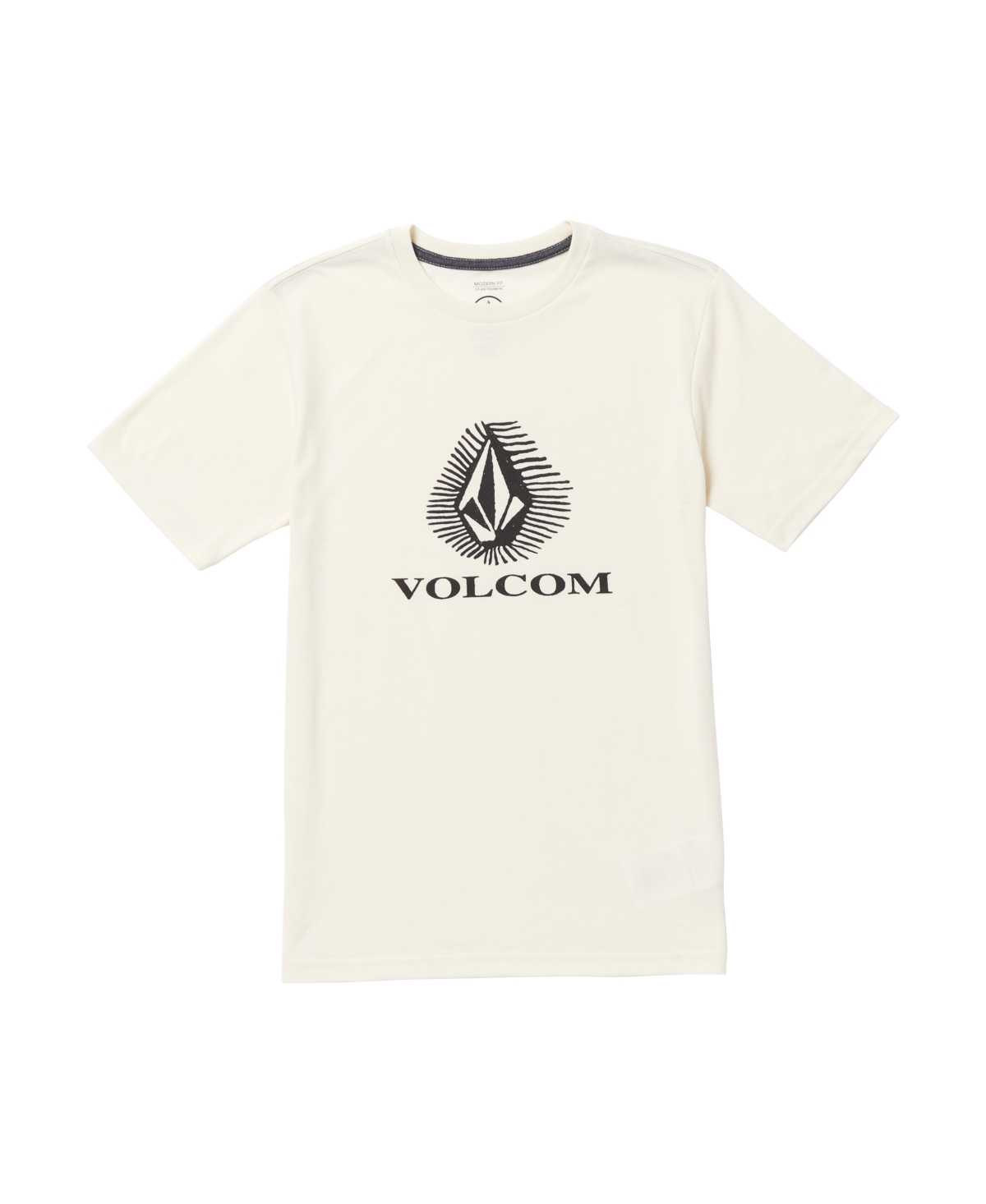 Volcom Big Boys Offshore Short Sleeves T-shirt In Off White Heather