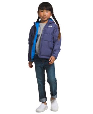 노스페이스 The North Face Toddler & Little Girls and Boys Reversible Perrito Jacket,Cave Blue