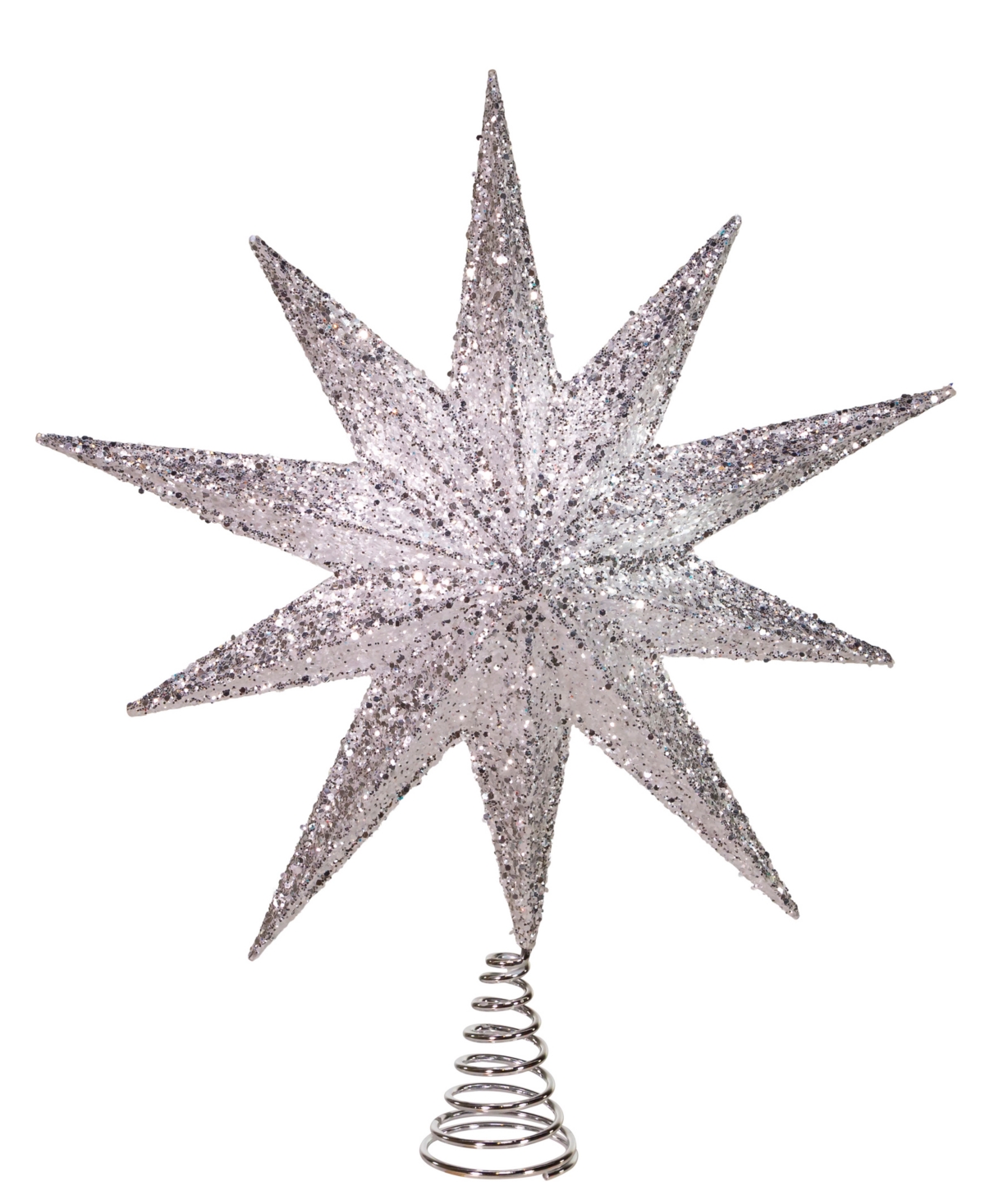 Kurt Adler 18" Bethlehem Star Treetop In Silver