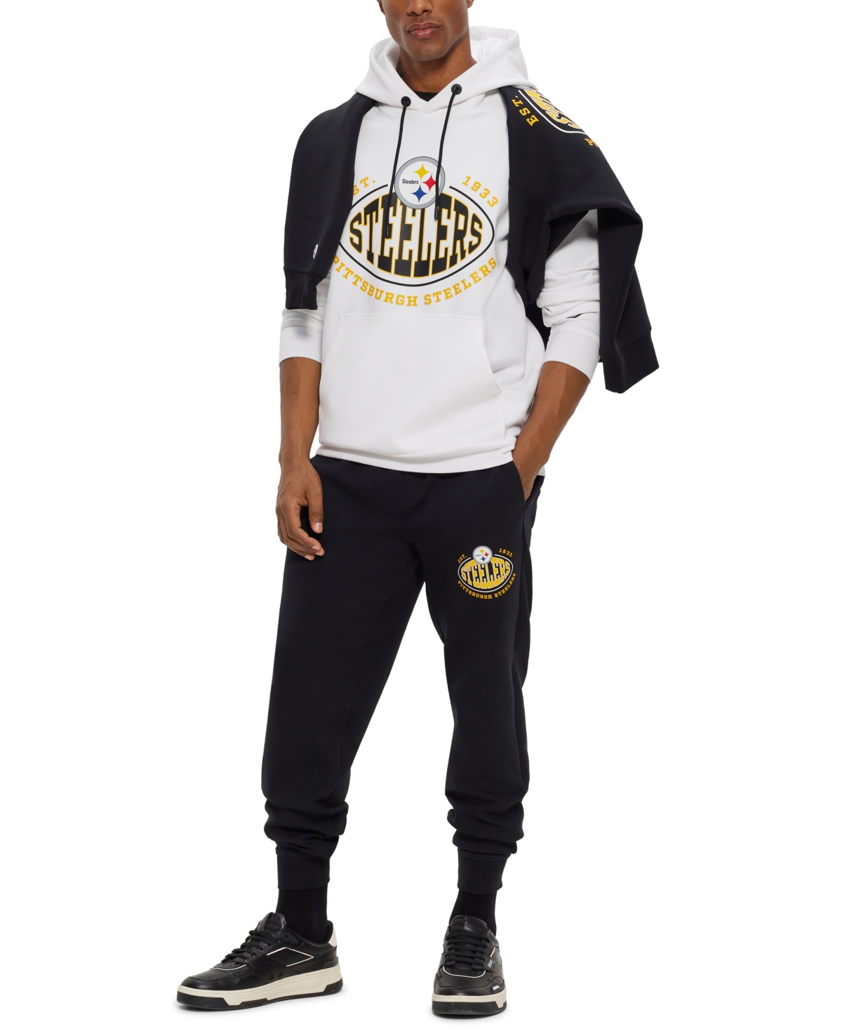 Boss by Hugo Boss Men's Boss x Nfl Hoodie Pittsburg Steelers