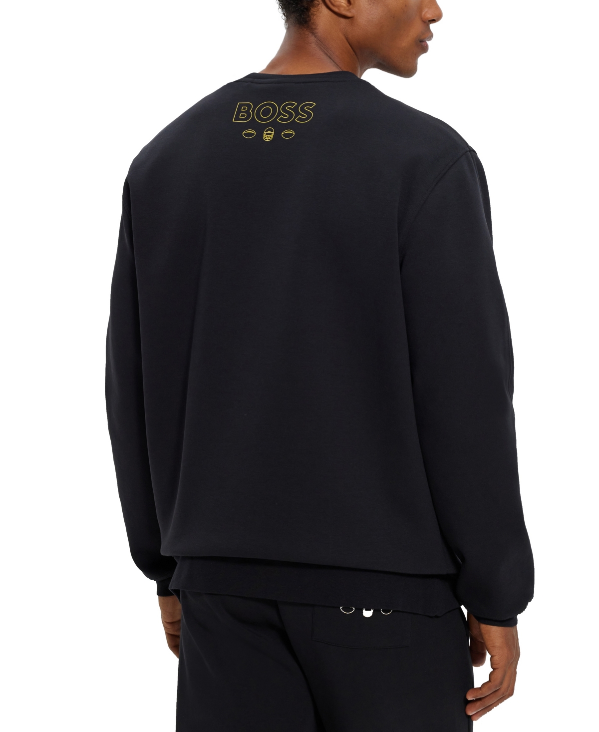 Shop Hugo Boss Boss By  Men's Boss X Nfl Sweatshirt In Charcoal
