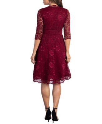 Women's Mademoiselle Lace Cocktail Dress with Sleeves