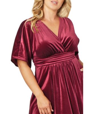 Plus Size Verona Velvet Evening Gown