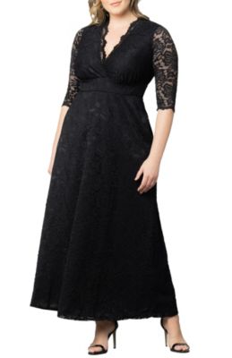 Women's Plus Size Maria Lace Evening Gown