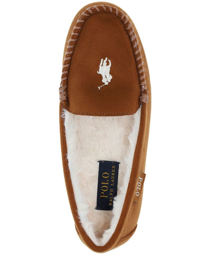 Polo Ralph Lauren Women's Dezi Faux Fur Moccasin Slippers - Macy's