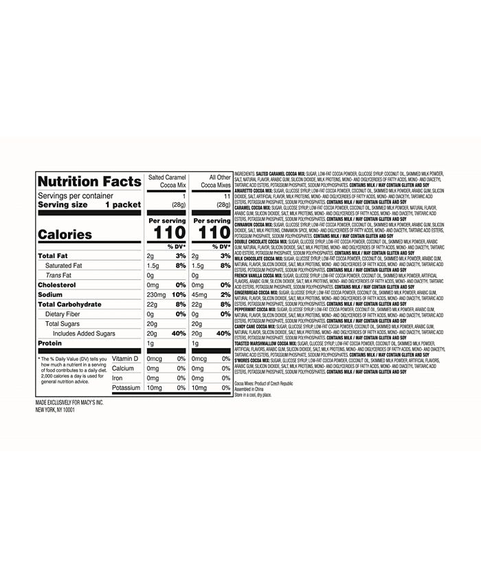 Macy's Candy Kitchen Holiday 12 Days of Cocoa Star Gift Box, 12 Piece