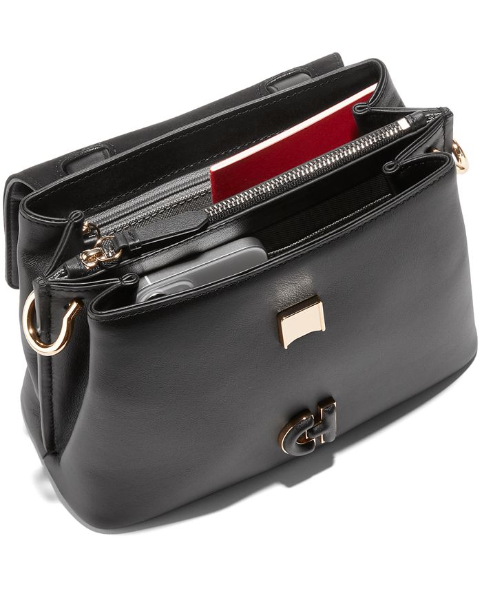 Cole Haan Small Collective Leather Satchel - Macy's