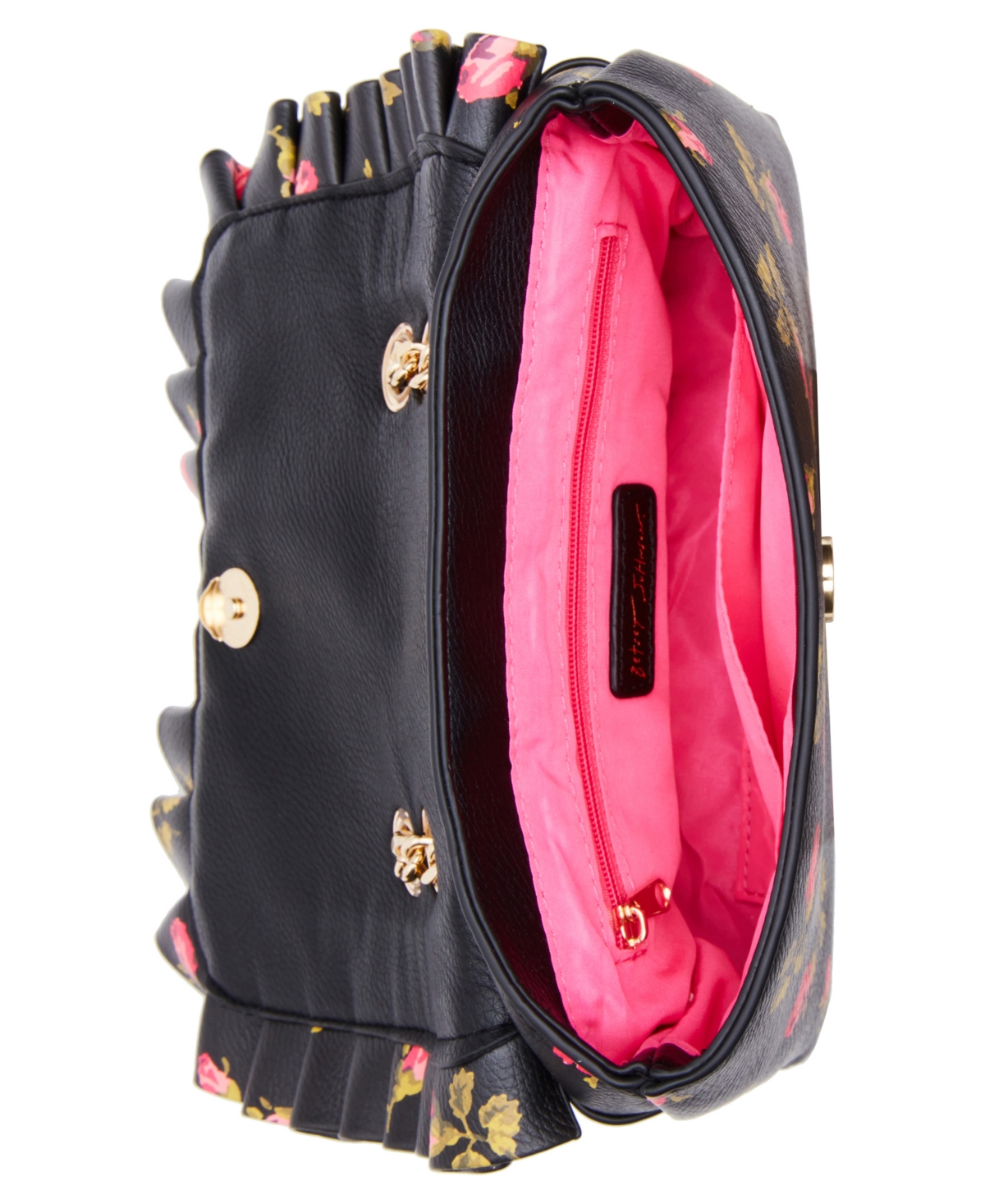 Betsey Johnson Ruffle Convertible Bag