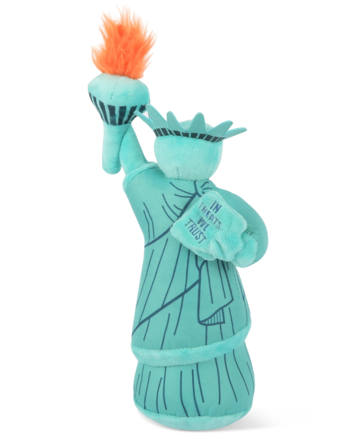 Statue of Liberty Large Plush Dog Toy - Blue