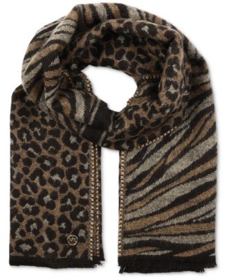 Michael Kors - Women's Animal-Print Jacquard Scarf
