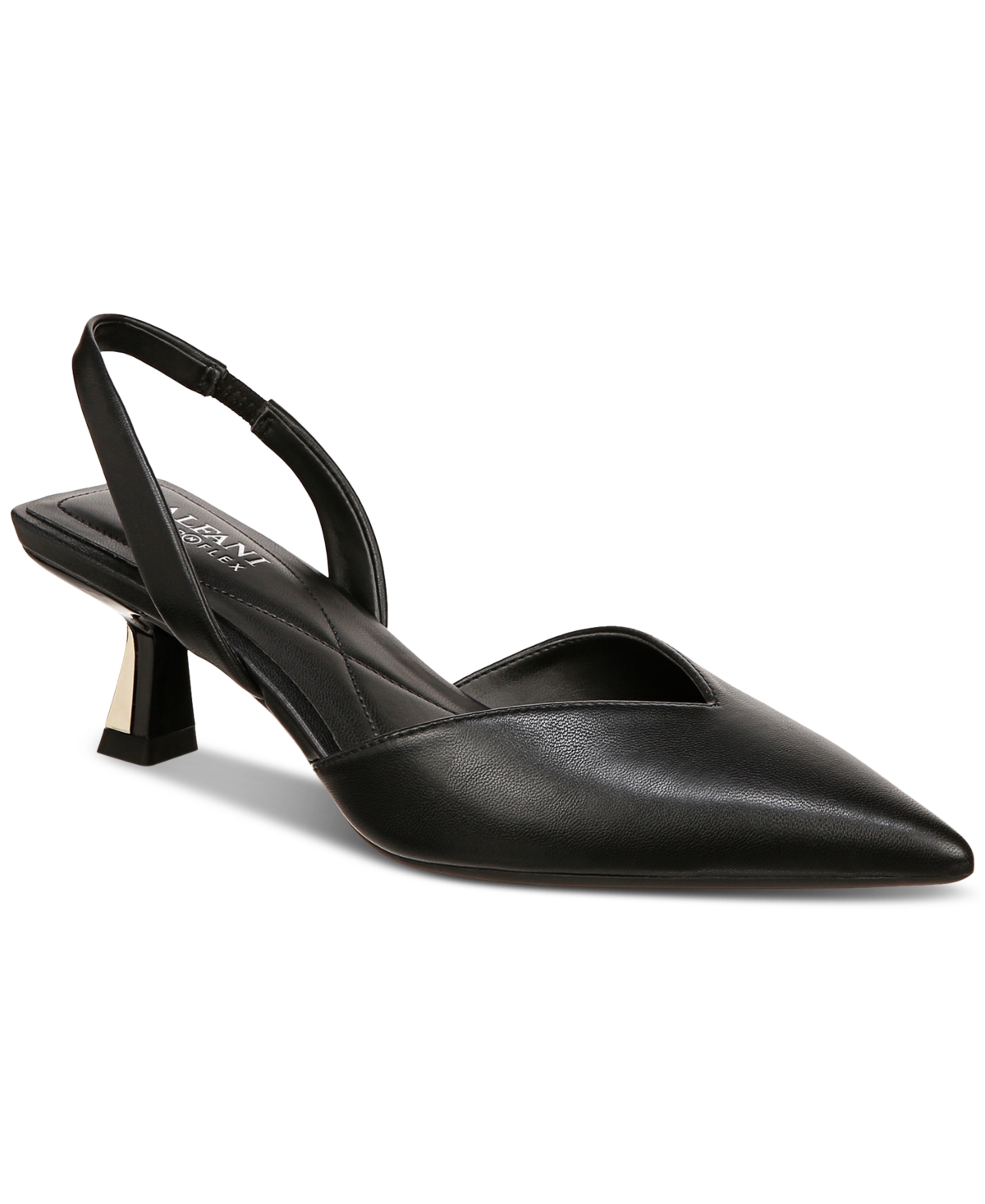 Alfani Women s Omari Pointed Toe Slip On Slingback Dress Pumps Created for Macy s Silver TPU Smart Closet