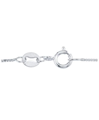 Diamond Solitaire Swirl 18" Pendant Necklace (3/8 ct. t.w.) in 14k Gold