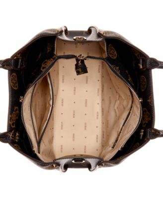 Sac à Main GUESS Meridian Girlfriend Satchel En Cognac - Neuf Avec étiquettes