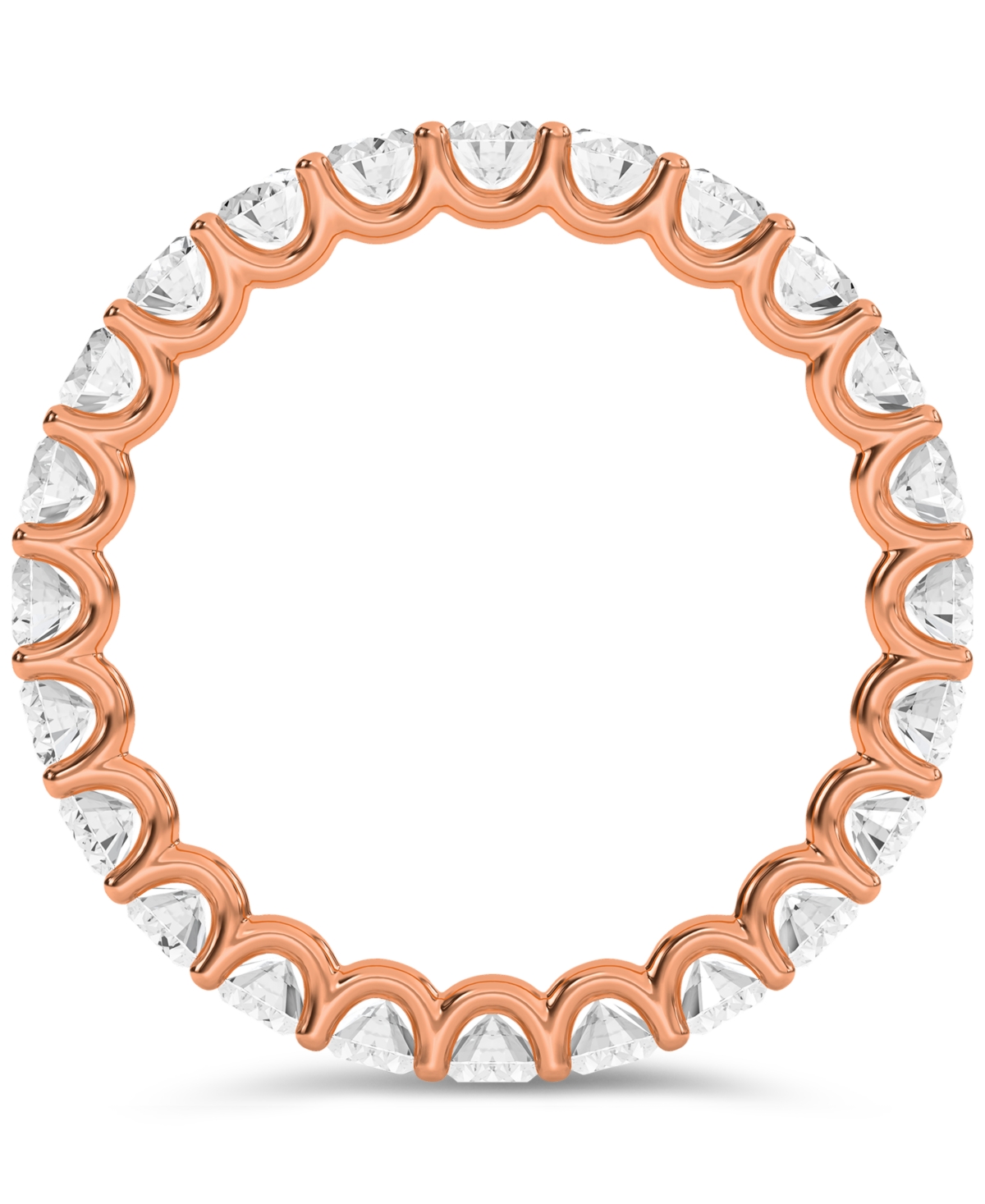 Diamond Oval-Cut Eternity Band (2 ct. t.w.) in Platinum or 14k Gold