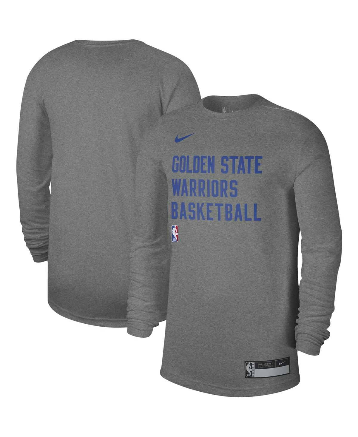 Men's and Women's NikeGolden State Warriors 2023 Legend On-Court Practice long sleeve - Heather Gray