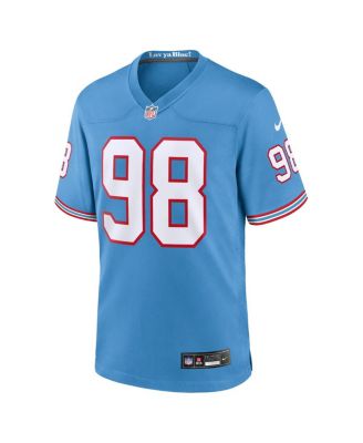 Men's Jeffery Simmons Light Blue Tennessee Titans Oilers Throwback Alternate Game Player Jersey