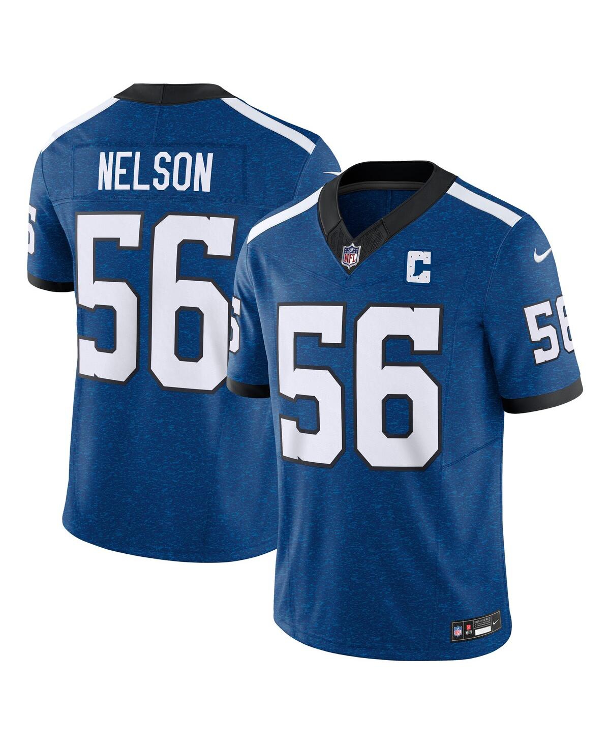 Men's Nike Quenton NelsonIndianapolis Colts Indiana Nights Alternate Vapor F.u.s.e. Limited Jersey - Royal