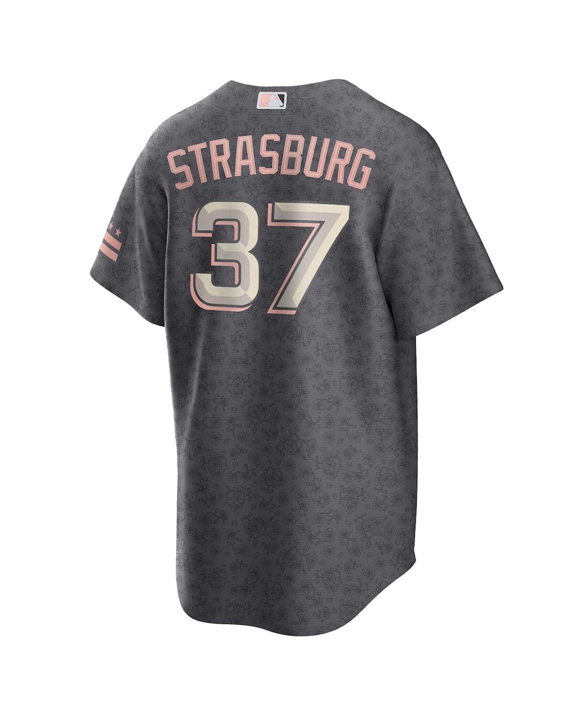 Men's Nike Stephen StrasburgWashington Nationals City Connect Replica Player Jersey - Gray