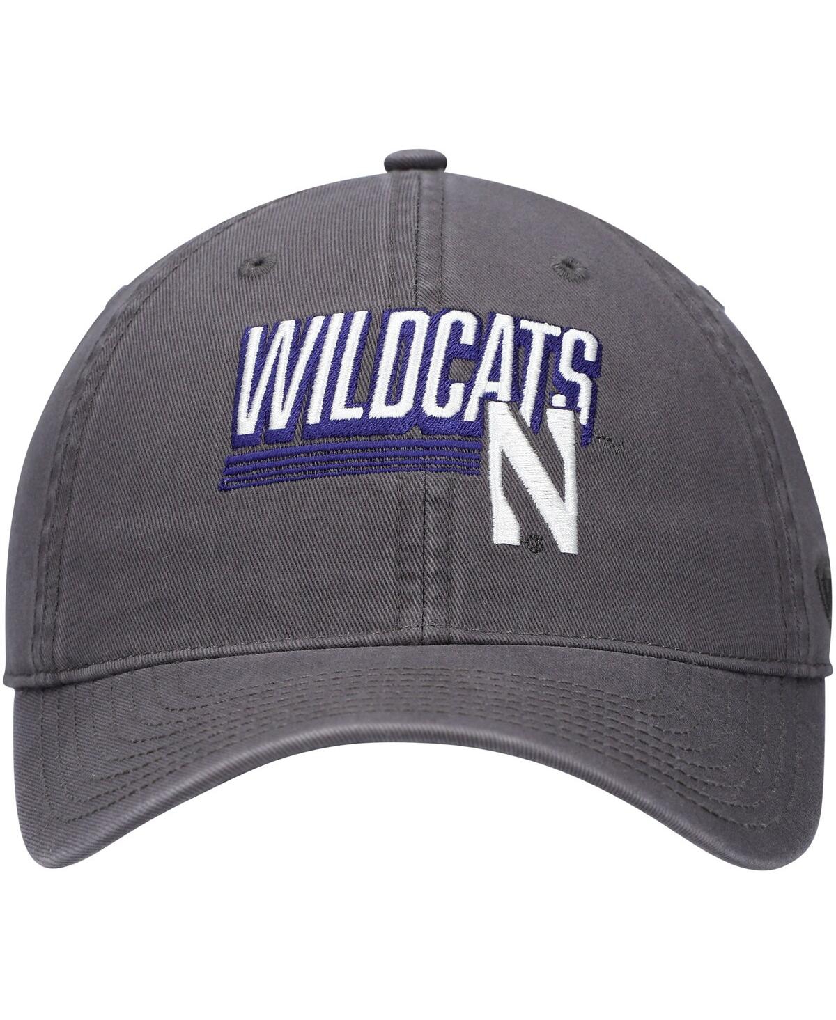 Men's Top of the WorldNorthwestern Wildcats Slice Adjustable Hat - Charcoal