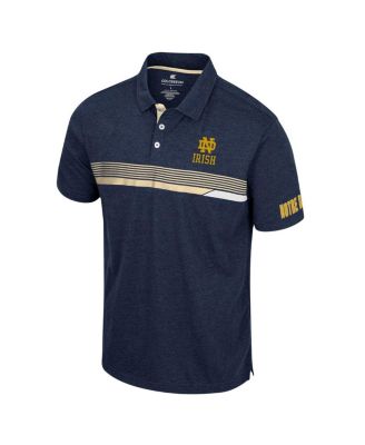 Men's Navy Notre Dame Fighting Irish No Problemo Polo Shirt