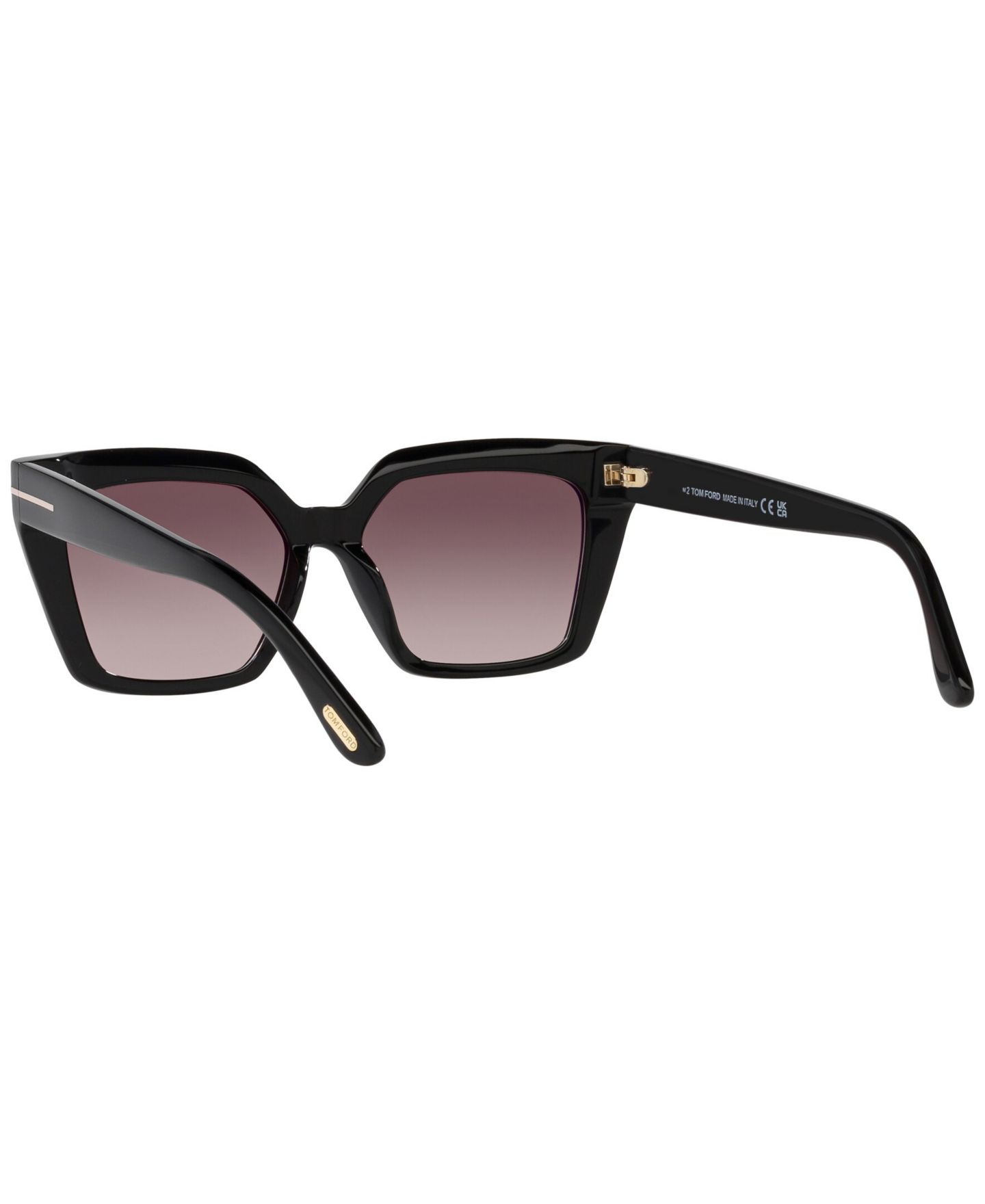 Женские солнцезащитные очки Tom Ford Winona Sunglasses, Mirror TR001637, цвет: Чёрный — фото 8