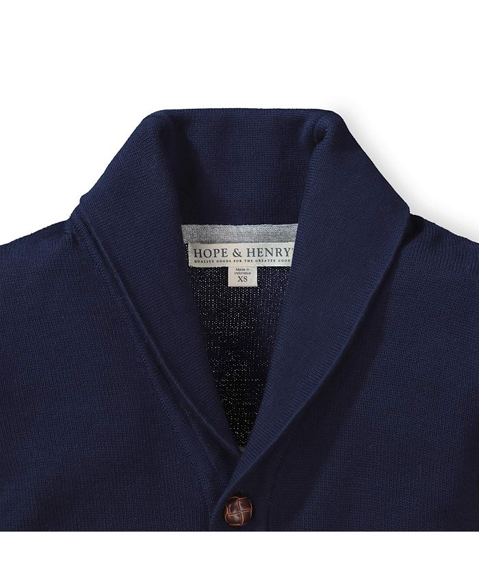 Hope & Henry Boys' Shawl Collar Sweater Cardigan, Infant Macy's