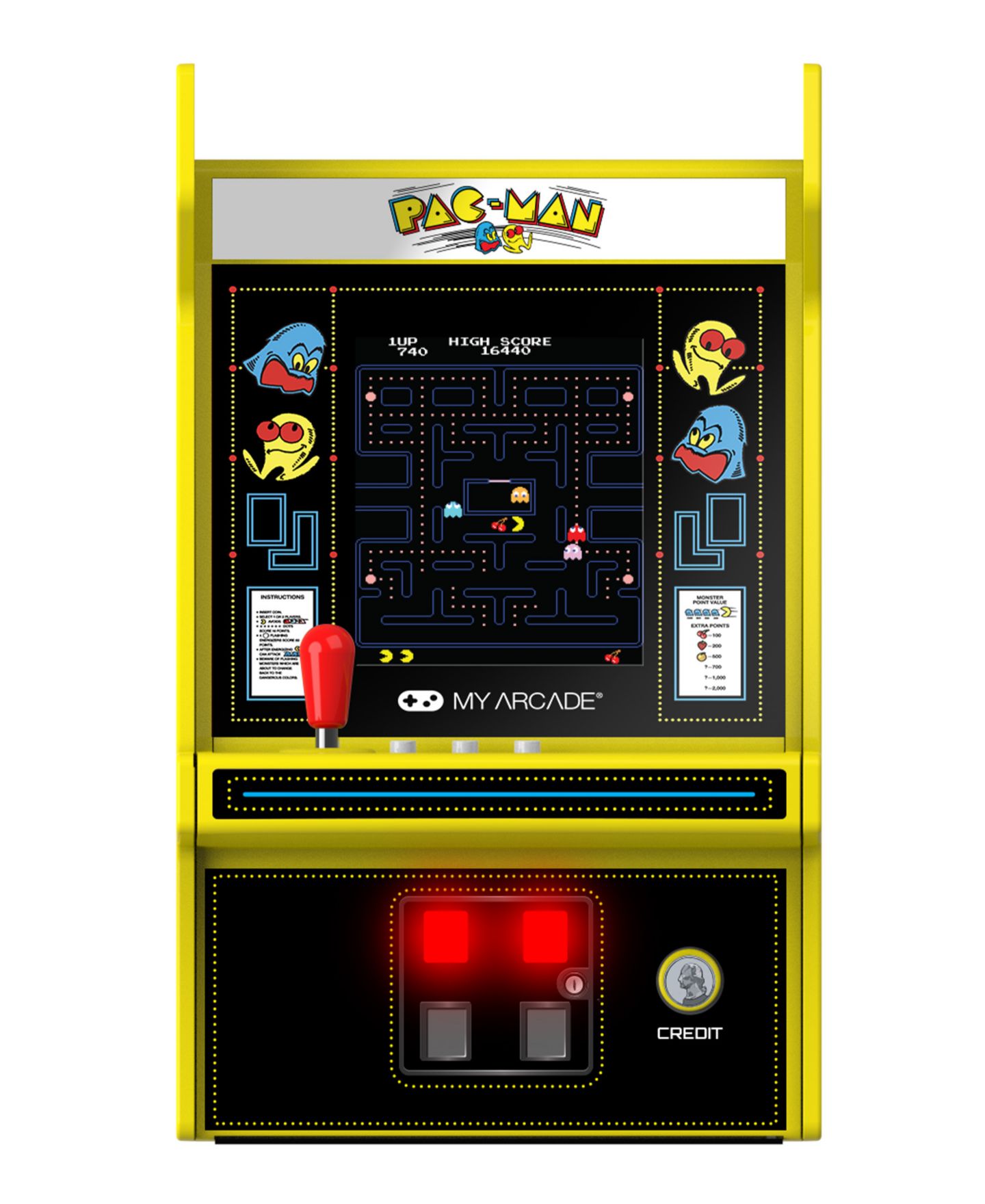 Детская игрушка My Arcade Micro Player Pro 6.7" Pac-Man Portable Retro Arcade Game — фото 3