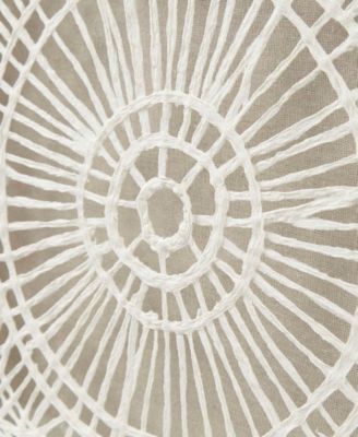 Henna 40" x 16" x 1" Framed Medallion Rice Paper Shadow Box Wall Decor