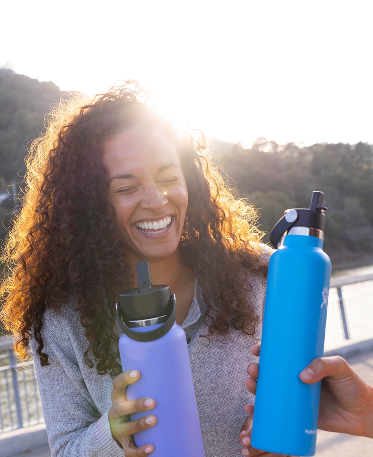 Hydro Flask 24 oz Wide Mouth With Flex Straw Cap In White