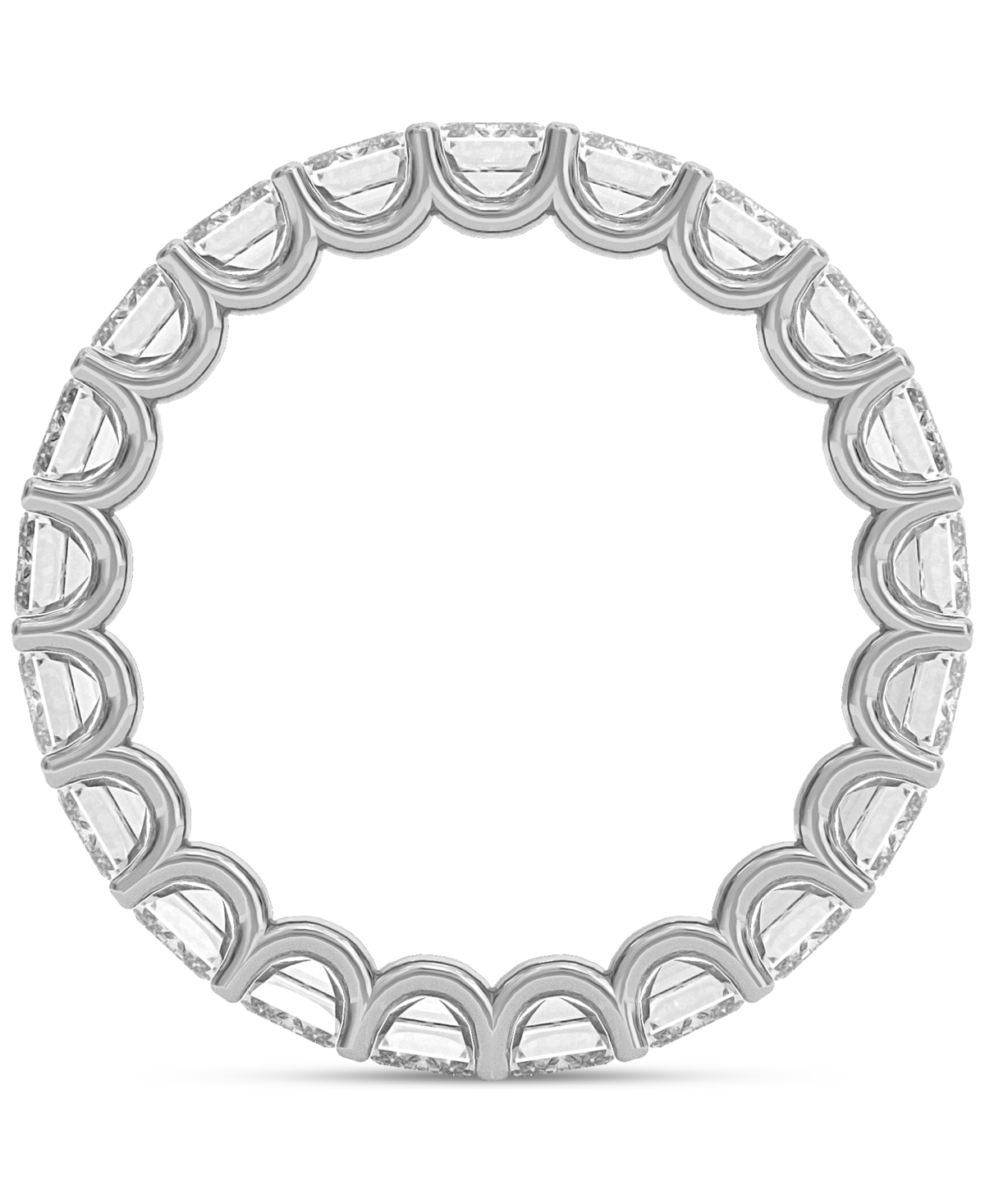 Diamond Emerald-Cut Eternity Band (5 ct. t.w.) in Platinum or 14k Gold