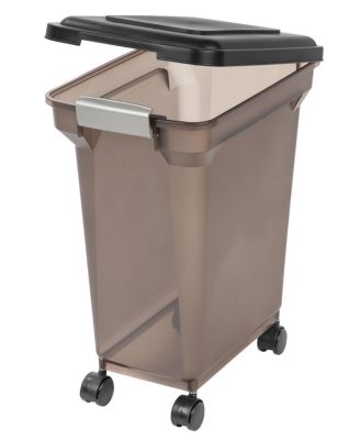 IRIS Premium Airtight Pet Food Storage Container, 22-Pounds, Smoke