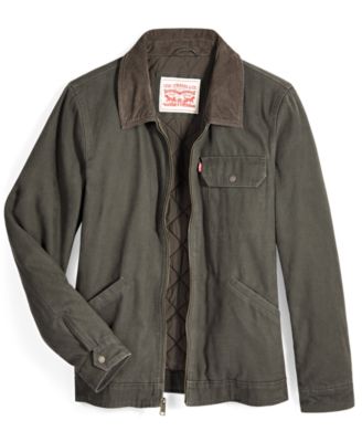 Levi’s&reg; Men's Cotton Canvas Zip-Front Utility Jacket