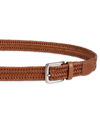 Brooks Brothers Woven Braided Waist Belt Beige, Tan and Brown