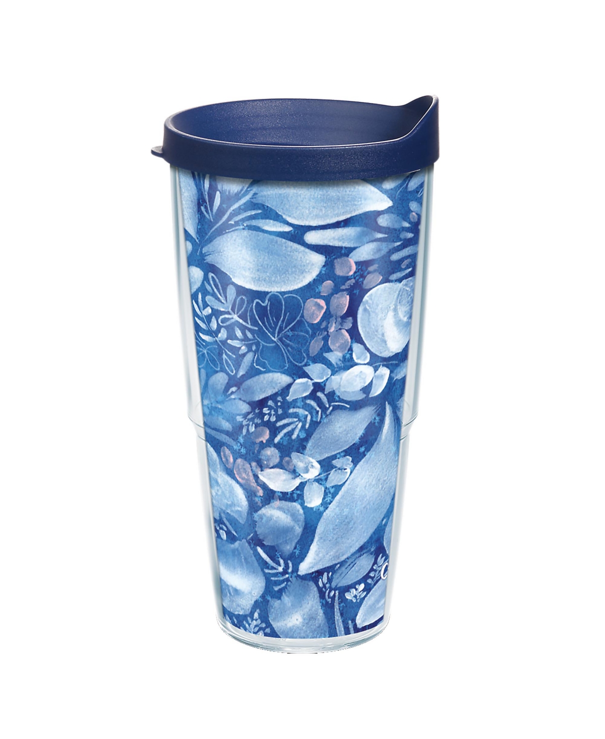 Tervis Tumbler Tervis Creative Ingrid - Navy Full Flower Made In Usa Double Walled Insulated Tumbler Travel Cup Kee In Open Miscellaneous