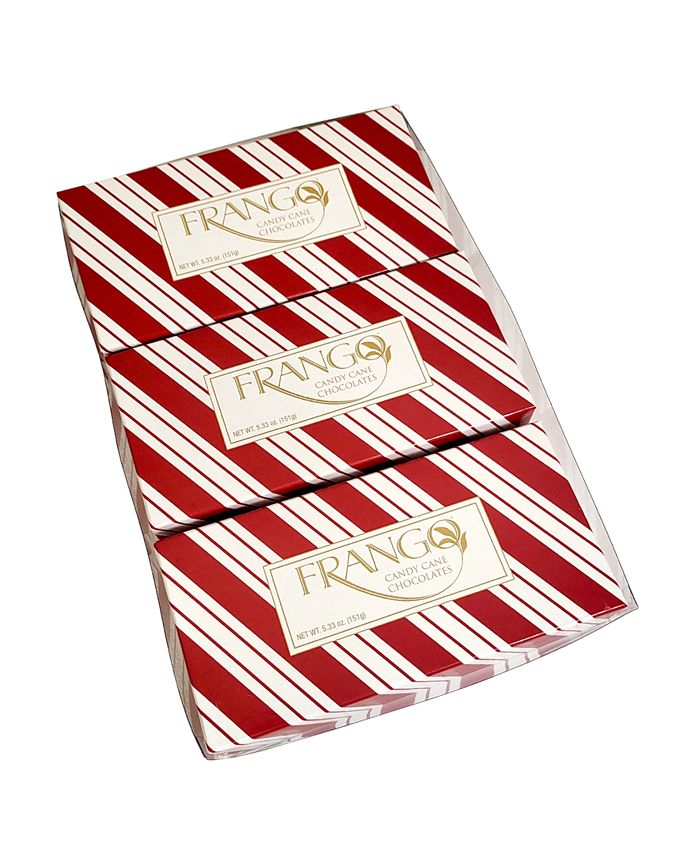Frango Chocolates 1/3 LB Holiday Candy Cane Box of Chocolates, Pack of