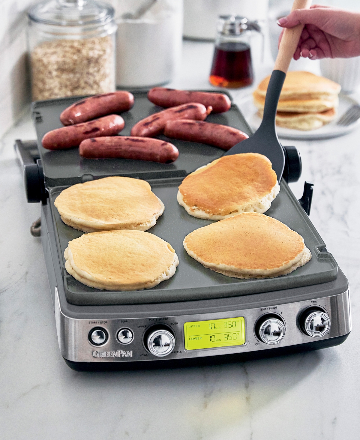 Greenpan Elite Multi Grill, Griddle, Waffle Maker In Oxford Blue