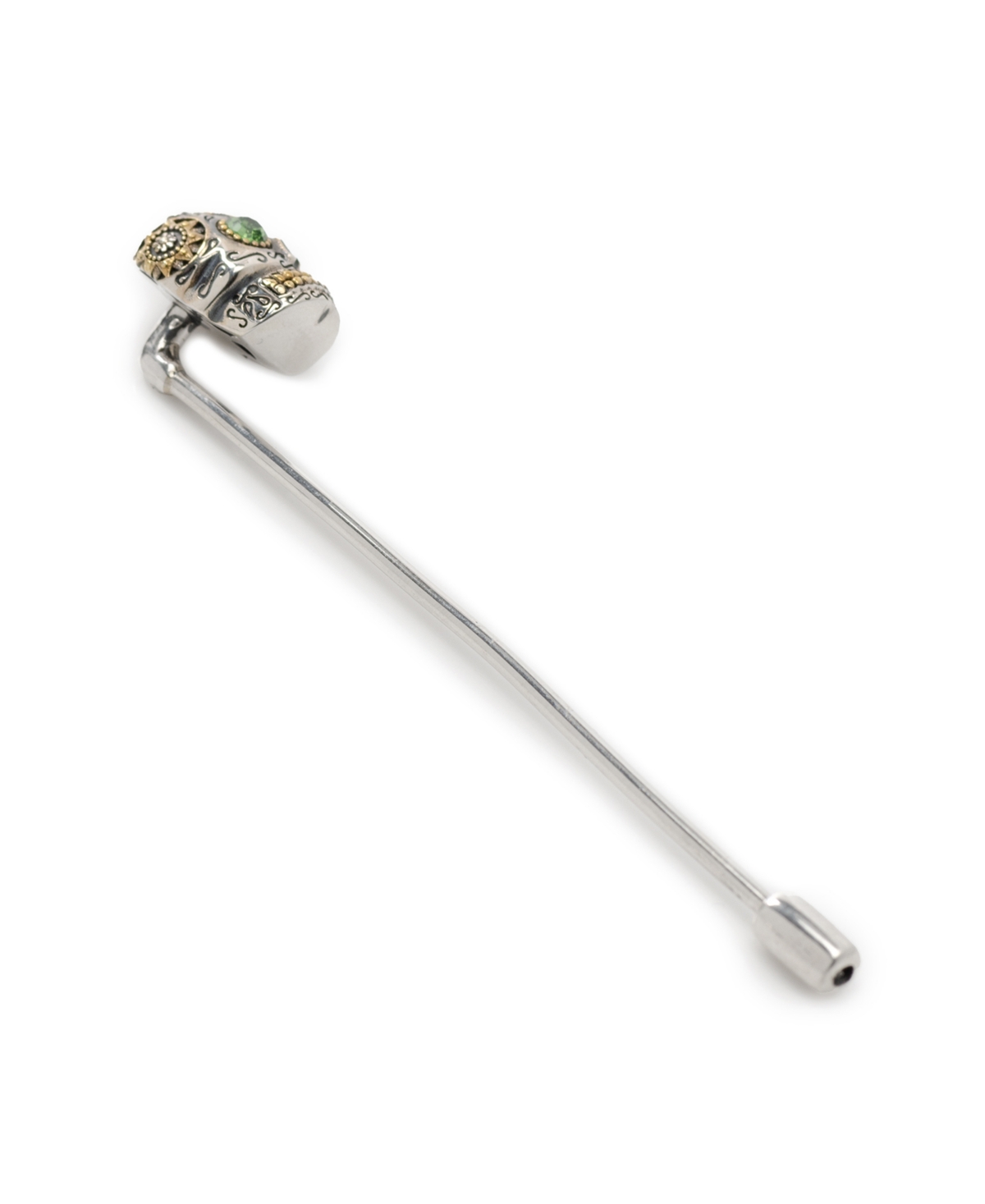 Shop Ox & Bull Trading Co. Men's Sterling Silver Skull Stick Pin