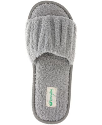 Women's Chenille Ruche Slide Slippers