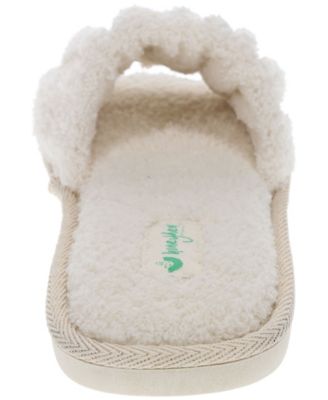 Women's Chenille Ruche Slide Slippers