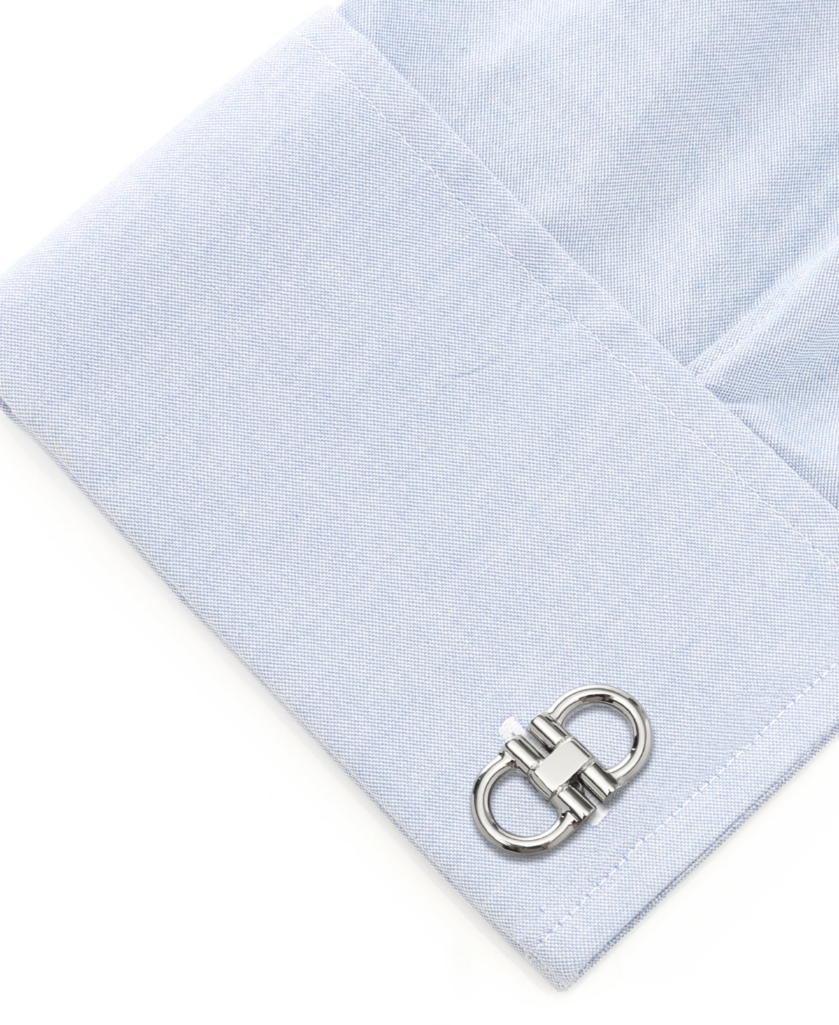 Ox & Bull Trading Co. Men's Horse Bit Stainless Steel Cufflinks And Stud Set, 6 Piece Set In Silver