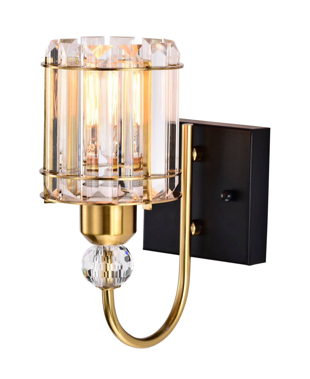 Home Accessories Aitana 5" 1-light Indoor Wall Sconce With Light Kit In Brass