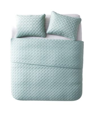 Nina Embossed 3-Pc.Quilt Set, King