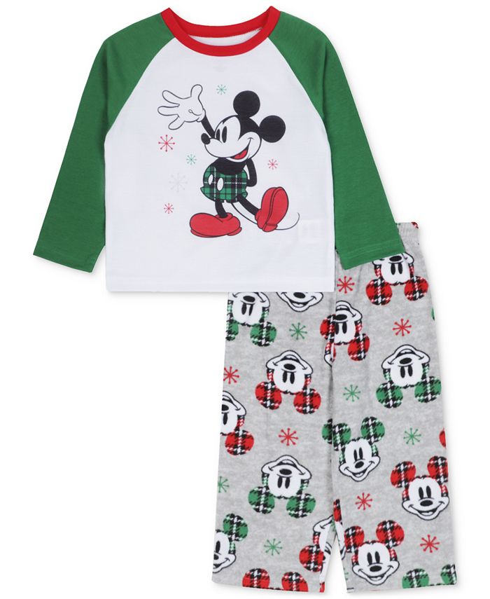 Briefly Stated Matching Little Kids 2-Pc. Mickey Mouse Pajamas Set - Macy's